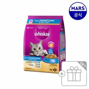 위스카스 건사료 헤어볼 닭고기와참치 3kg/고양이사료