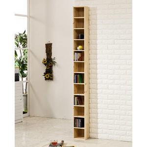 삼나무 타워형 틈새 CD장 12칸