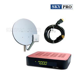 SWP-7000S+LNB+안테나 /국내무료 위성방송 수신기 미니세트