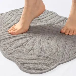 순면 워싱코튼 퀼팅 발매트 60x44 자수 욕실 현관매트 주방