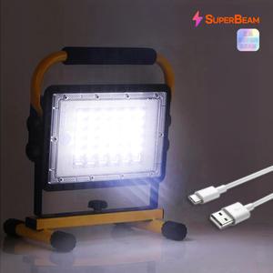 고광량 150W 충전식 LED 투광기 잔량표시