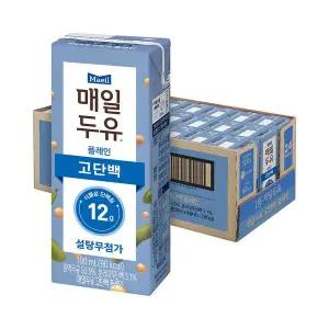[매일][S] 매일두유 고단백 190ml 24팩/식물성단백질/콩단백질