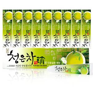 2080 청은차 치약 120g x 10개 잇몸질환 예방 한방차 함유
