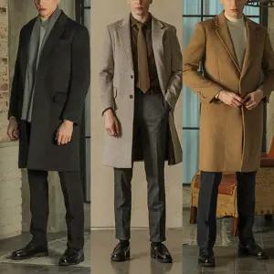 남자 겨울 기모 히든밴딩스판정장바지(30-38사이즈)3종세트(블랙,네이비,헤링본그레이)