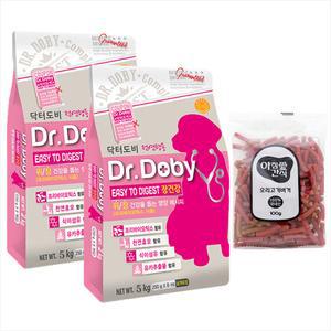 (1 + 1) 닥터도비 이지투 다이제스트 5kg 장건강 유산균 사료+ 간식