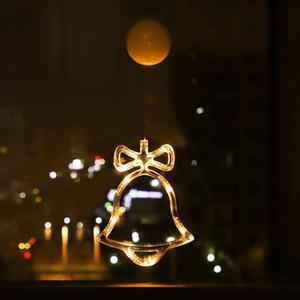 LED 유리 부착 조명 (작은종) 크리스마스 파티 소품