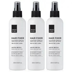 헤어 픽서 앞머리 고정 잔머리 워터 뿌리 볼륨 스프레이 250ml 3개