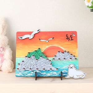 [메이크문구] W020 스트링아트우드액자만들기 독도