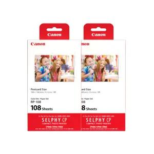 캐논 RP-108 셀피 인화지 2세트 (218매) 포토프린터용 인화용지 + 카트리지 포함 / SELPHY 시리즈 전용 ok