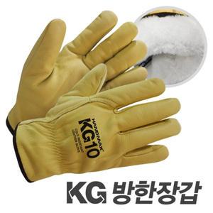 소가죽 겨울방한장갑 KG10 털안감 다목적 캠핑용 용접장갑 산업현장 토탈공구