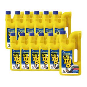 피죤 드릴펑 1L 12개 1박스 싱크대 배수구 하수구클리너 뚫어뻥 머리카락녹이는