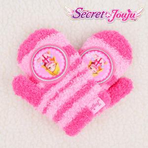 시크릿쥬쥬 탁텔 벙어리 엄지 장갑 털 겨울 방한 장갑 유아 아동 여아