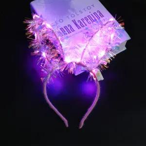 트윙클 LED 토끼 머리띠 4p세트 야광 귀여운머리띠