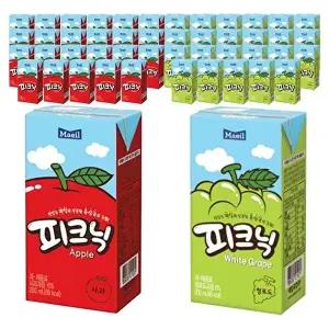 [기타브랜드]매일 피크닉 사과 200mlx24팩 + 청포도 200mlx24팩