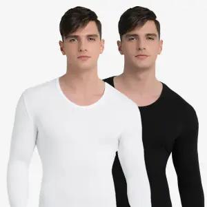 제임스딘 남성 내복 상의 모달 스판 남자 베이직 내의 티셔츠 검정색 흰색 블랙 화이트 JHMIXP41