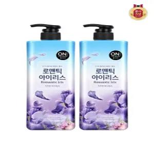 [온더바디]온더바디 플라워 약산성 퍼퓸 바디워시 아이리스향 900ml x 2개