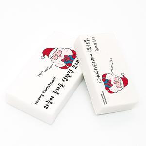 크리스마스 산타 네임 지우개 문구 이름 각인 선물