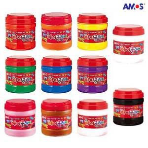 400g 아이클레이(10색+1색)-대용량,세트,탱탱,클레이,점토,미술,공예,만들기,요술점토,방과후수업,혼합색