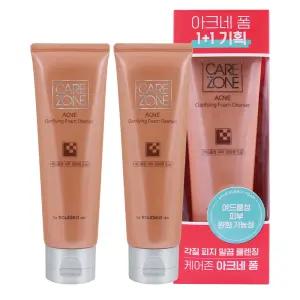 케어존 아크네 클래리파잉 폼클렌저 130ml+130ml