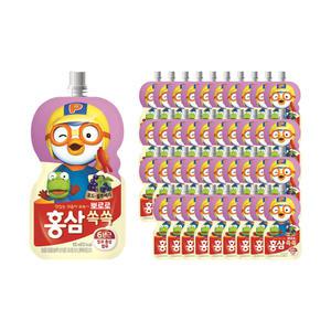 팔도 뽀로로 홍삼쏙쏙포도블루베리, 100ml, 40개