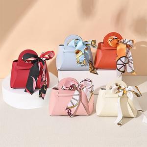 [할인바이할인] 답례품 포장용 가죽 구디백 소 사이즈(스카프 포함) 5개+5개