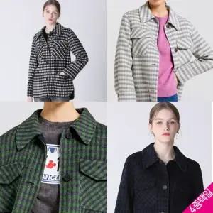 르오트 플랫카라 체크패턴 자켓