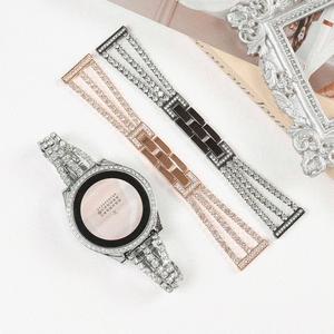 타임하우스 디먼트 갤럭시워치6 5 4 3 호환 트리플 큐빅 브레이슬릿 메탈 갤럭시워치 스트랩 20mm