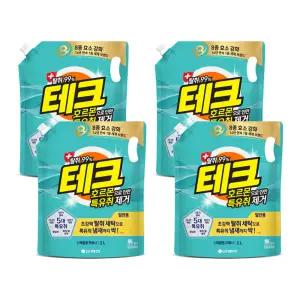테크 호르몬 특유취제거 액체세제 일반 리필, 2L, 4개