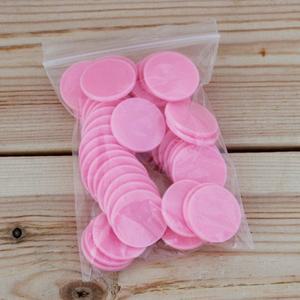 25mm카운트칩 게임토큰50개(분홍) 숫자게임 동전 코인칩 연산 수개념 동전세기