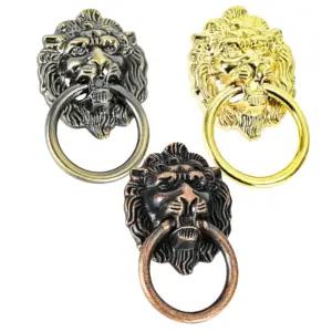 엔틱 사자머리 교체핸들 사자상 원형 가구손잡이