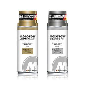 모로토우 어번파인아트 스페셜 시리즈 메탈릭 2색 골드 실버 아크릴 스프레이 페인트