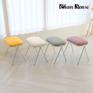 체어센스 로제 화장대 의자 원형 사각 미니 낮은 보조 스툴