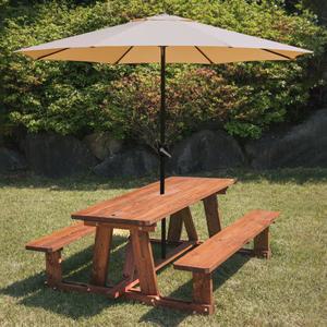 [100% 통 원목] 야외 테이블 야외용 세트 피크닉 파라솔 정원 편의점 의자 카페 가구 테라스 식탁 야장 옥상 마당 바베큐 벤치