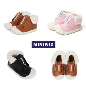[토박스](광주신세계)[MINIWIZ] 미니위즈 위즈레오2 가죽 양쪽 벨크로 가을 겨울 신발 130mm~170mm