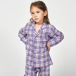 [하프클럽/알콩단잠]여아잠옷 루이체크 면100% 기모 주니어잠옷세트 초등파자마 어린이선물 추천