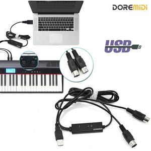 MIDI To USB 케이블 변환기 PC 음악 키보드 어댑터 MTU-10