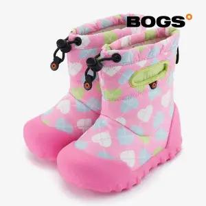 [보그스](하남점)[스텝케어보그스] 비목스노우-하트체크핑크 유아동 패딩부츠 방한부츠