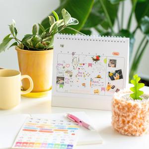 [민화샵] 2026년 탁상 무지 미니 달력 캘린더 만들기 DIY