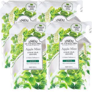 르샤트라 1802 초고농축 섬유 유연제 애플민트향 2.6l x 4개