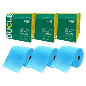 닥터에클린 더클 사무실 가정용 먼지제거 점착식 청소포 혼합 6팩 (본품 3팩+리필 3팩)