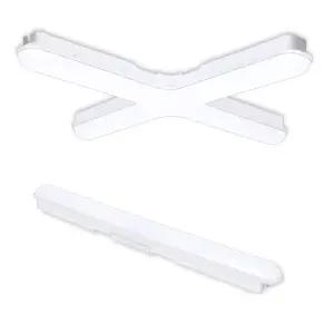 안트 LED 형광등 일자등 십자등 30W 60W 주광색