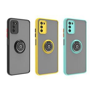 [아미크]갤럭시 S23FE 컬러 프레임 투명 클리어 회전 핑거 링 홀더 스탠드 케이스 커버
