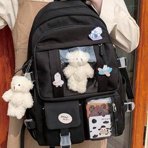 데일리 곰돌이 백팩 수납력 좋은 책가방 초등 중학생 캐쥬얼 입학 새학기