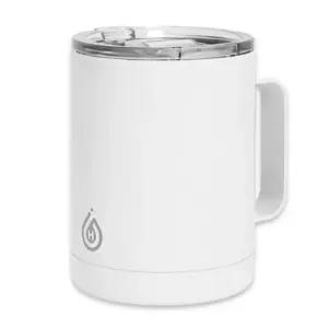 350ml 화이트 스테인레스 머그컵 텀블러 슬라이드락 뚜껑 머그컵