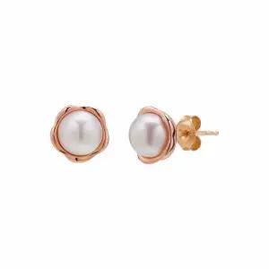 갤러리아 여자 14K 귀걸이 원터치 금귀걸이 볼륨 꽃 진주