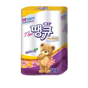 뉴땡큐 3겹 롤화장지 30롤 1팩 두루마리