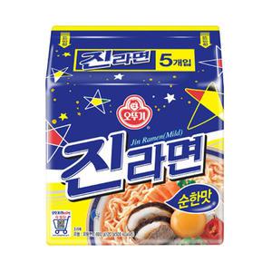 오뚜기 진라면 순한맛 멀티팩 120g 5개입
