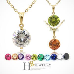 14K정품)히트)예쁜(HR)14K 마들렌 8mm 큐빅 펜던트(택1)