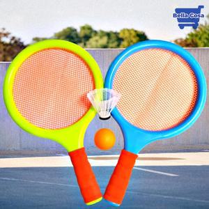 유아 배드민턴 라켓 짧은 어린이 테니스 채 피크닉 장난감