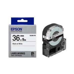 엡손 SS36K-PX 36mmX9m 라벨테이프 (흰색 검정)